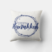 ハッピーハヌッカスノーブレスホリデイ装飾用クッション クッション (裏面)