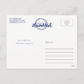 ハッピーハヌッカスノーブ泡リースフォトポストカード シーズンポストカード (裏面)