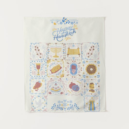 ハッピーハヌッカタペストリー タペストリー (正面)