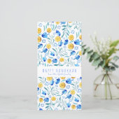 ハッピーハヌッカドリエデルウォーターカラーツリーフリーカード セーブザデート (スタンド正面)