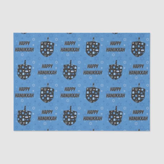 ハッピーハヌッカドレデル切り出し 薄葉紙 (正面)