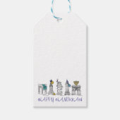 ハッピーハヌッカニューヨークシティNYCユダヤ教の休日 ギフトタグ (正面)