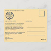 ハッピーハヌッカハンドドローカスタムド3 PHOTO Holiday ポストカード (裏面)