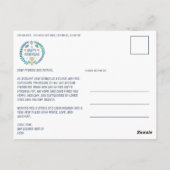 ハッピーハヌッカハンドドローカスタムド3 PHOTO Holiday ポストカード (裏面)