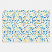 ハッピーハヌッカパターンラッピング紙シート ラッピングペーパーシート (正面2)