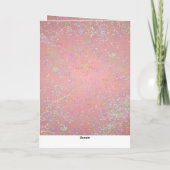 ハッピーハヌッカピンクトーン（ユダヤ教）メノラーカード 招待状 (裏面)