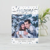 ハッピーハヌッカフォトカラーマッチング文字効果 シーズンカード (スタンド正面)