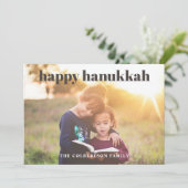 ハッピーハヌッカフォトホリデーカード (スタンド正面)