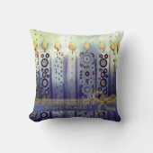 ハッピーハヌッカブルーキャンドル装飾用クッション クッション (正面)