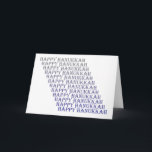 ハッピーハヌッカブルーシルバーグレーカード シーズンカード<br><div class="desc">このハッピーハヌカ気にーカードを送って愛する人を見せる。Happy Hanukkahという言葉が青からグレーに変わってデザインユニーク!</div>