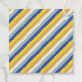 ハッピーハヌッカブルーモダンホワイトストライプカスタム フェイバータグ (裏面)