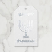 ハッピーハヌッカホイルギフトラベル ギフトタグ (正面)