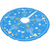 ハッピーハヌッカホリデイ ブラッシュドポリエステルツリースカート (アングル)