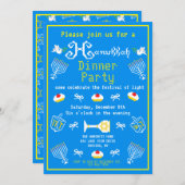 ハッピーハヌッカホリデイ 招待状 (正面/裏面)