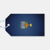 ハッピーハヌッカホリデーカスタマイズ可能ギフトラベル ギフトタグ (裏面横)