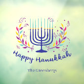 ハッピーハヌッカホームデコパーソナライズされたル ウィンドウサイン (シート3)