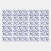 ハッピーハヌッカユダヤ人ホリデーラッピング紙 ラッピングペーパーシート (正面3)