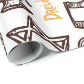 ハッピーハヌッカラッピング紙 ラッピングペーパー (ロールコーナー)