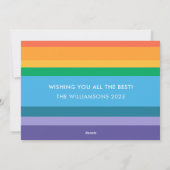 ハッピーハヌッカレインボータイポグラフィフォトオーバーレイ シーズンカード (裏面)