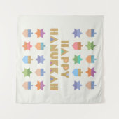 ハッピーハヌッカードレイデス&スターズ タペストリー (正面(横))