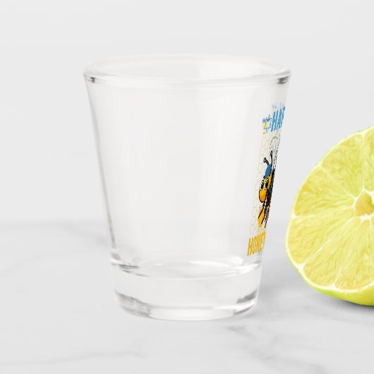 ハッピーハネッカおもしろいハヌッカハニービーギフト ショットグラス (左)