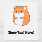 ハッピーハムスターボトルラベル ワインラベル (シングルラベル)