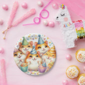 ハッピーハムスター7インチ紙プレート |誕生日パーティー ペーパープレート (パーティー)