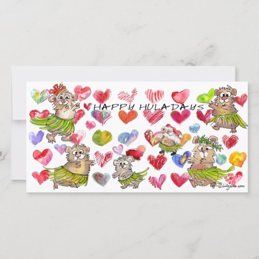 ハッピーハルダイズのクリスマスカード シーズンカード (正面)