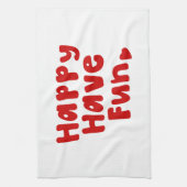 ハッピーハレおもしろい キッチンタオル (縦)