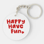 ハッピーハレおもしろい キーホルダー (裏面)