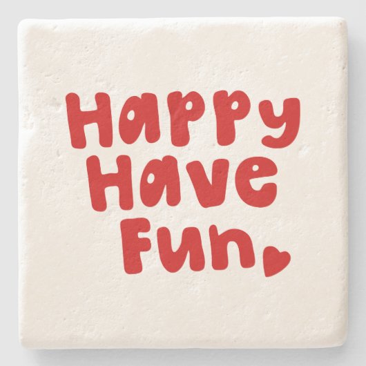ハッピーハレおもしろい ストーンコースター (正面)