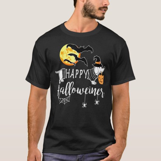 ハッピーハロウィナーダックスシャンドハロウィーンOw Tシャツ (正面)