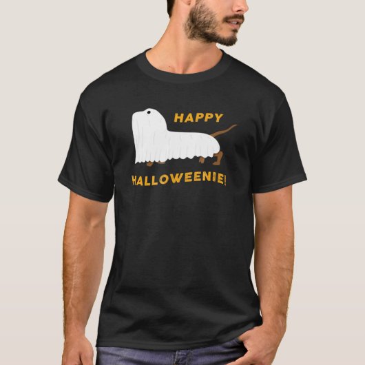 ハッピーハロウィニー – ハロウィンダシュント Tシャツ (正面)