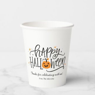 ハッピーハロウィンおめでとうございます 紙コップ