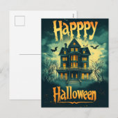ハッピーハロウィンお化け屋敷 シーズンポストカード (正面/裏面)