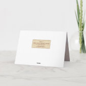 ハッピーハロウィンの子猫とろうそく。 カード (裏面)