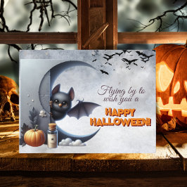 ハッピーハロウィンをお祈りして飛んできました シーズンポストカード