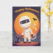 ハッピーハロウィンカード カード (黄色い花)