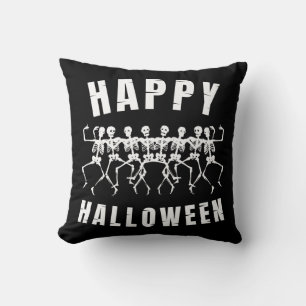 ハッピーハロウィンダンシングスケルトン クッション