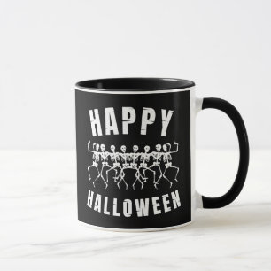ハッピーハロウィンダンシングスケルトン マグカップ