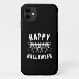 ハッピーハロウィンダンシングスケルトン iPhone 11 ケース