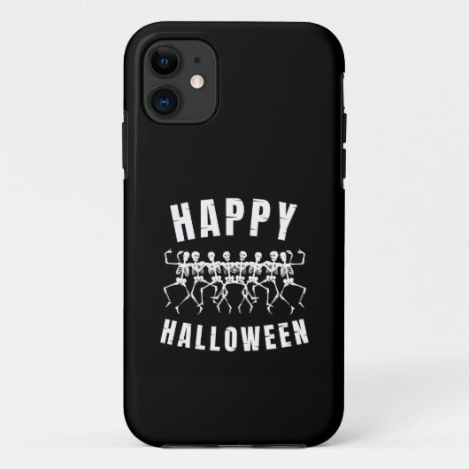 ハッピーハロウィンダンシングスケルトン Case-Mate iPhoneケース (裏面)