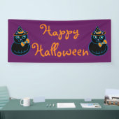 ハッピーハロウィンバナー 横断幕 (トレードショー)