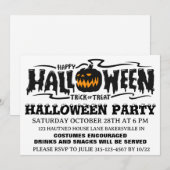 ハッピーハロウィンパーティー招待状 シーズンカード (正面/裏面)
