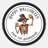 ハッピーハロウィンパーティー ラウンドシール (正面)