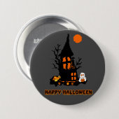 ハッピーハロウィンボタン 缶バッジ (正面&裏面)