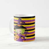 ハッピーハロウィン魔女 コーヒーマグカップ (正面左)