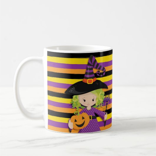 ハッピーハロウィン魔女 コーヒーマグカップ (左)
