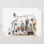 ハッピーハロウィン、あなたはモンスター! シーズンカード (正面/裏面)