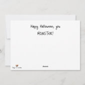 ハッピーハロウィン、あなたはモンスター！ シーズンカード (裏面)